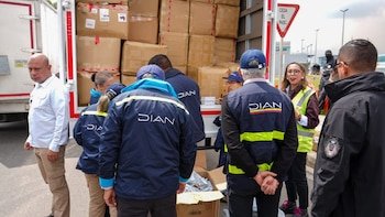 Las incautaciones en el rubro de máquinas, aparatos eléctricos y sector afines sumaron 547 casos por más de $20.288 millones en 2026 - crédito @DIANColombia/X