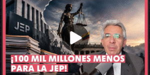 Mil millones menos para la JEP !