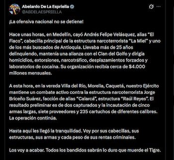 Abelardo de la Espriella - crédito @ABDELAESPRIELLA/X