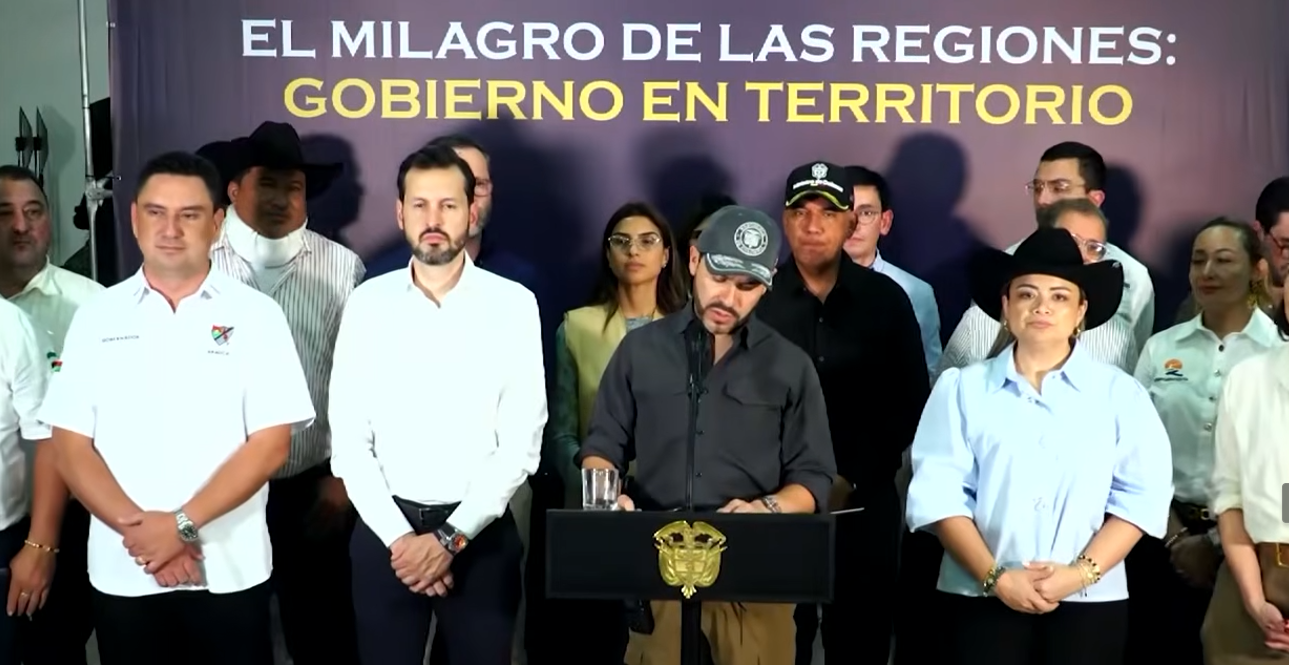 Presidente De La Espriella al término del Consejo de Seguridad y Milagro de las Regiones
