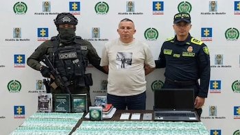 Alias Cilindro fue capturado en el corregimiento Juntas de Uramita, en el occidente de Antioquia - crédito Policía Nacional